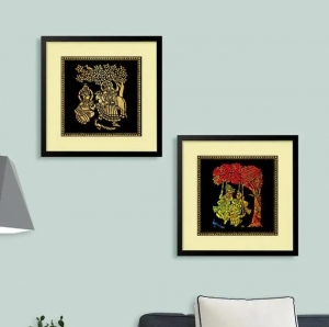 Celebrating Timeless Art: Madhubani Painting and Radha Krishna Painting by WallMantra