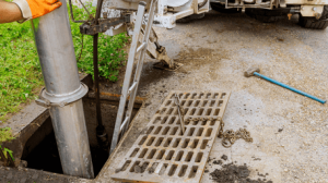 What is a broken sewer line?