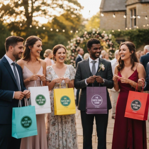 Pink Paper Bags with Handles for Stylish Gift Packaging