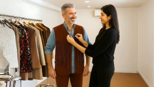 Perfect Western Combo: Cowboy Vest with Cowboy Chaps 