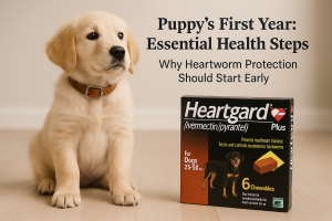 Puppy’s First Year: Essential Health Steps — Why Heartworm Protection Should Start Early