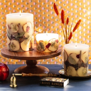 Natural wax candles with Botanical Design Elevate Any Interior