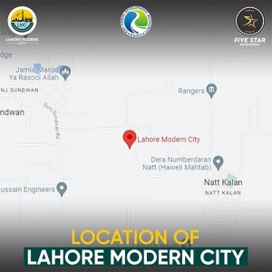 Location of the Modern City of Lahore