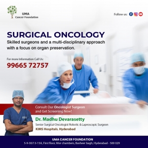 Surgical oncologists in hyderabad | himayatnagar -Dr. Madhu