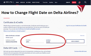 Delta Airlines Change Flight