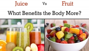 Which is good for our health, whole fruit or juice