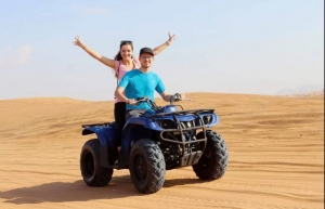 Exploring the Desert Dunes: Yamaha Quad Bike Rental Dubai with Javid Buggy