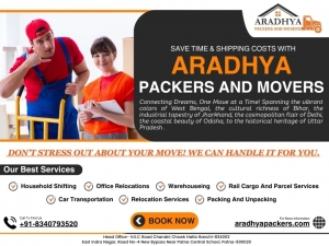 Are you looking for Best Packers and Movers in Ranchi And Patna? Call-8340793520 | | Aradhya Packers and Movers