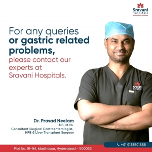 Best Gastroenterology Hospital in Hyderabad Madhapur - Sravani Hospitals