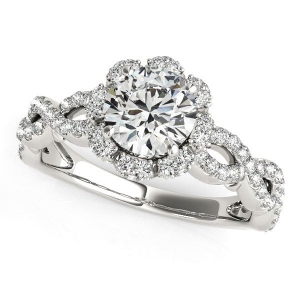 Buy white gold diamond engagement ring | Ellie Belle 