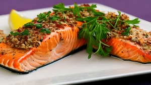 How to cook stuffed salmon from Costco?