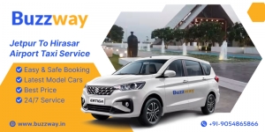 Affordable and Reliable Jetpur to Hirasar Airport Taxi Service | Book with Buzzway for Comfortable Transfers