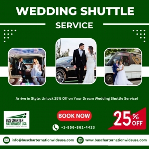 Special Promo: Book Your Wedding Shuttle Service Now and Save 20%!