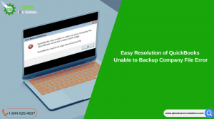 QuickBooks Error Solutions: Unable to Backup Company File