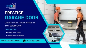 Can You Use a Powe­r Washer on Your Garage Door?