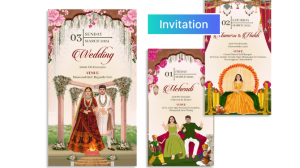 Marriage Invitation Design by Crafty Art