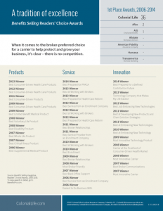 ERISA-Governed Claims Process for Colonial Disability Insurance