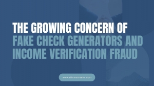 The Growing Concern of Fake Check Generators and Income Verification Fraud