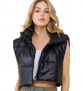 Stay Stylish and Warm: Why the Black Puffer Leather Vest Is a Must-Have