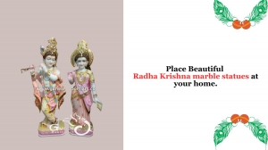 Place Beautiful Radha Krishna marble Statues at your Home