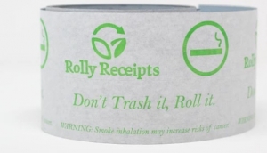 Smokeable Receipt Paper