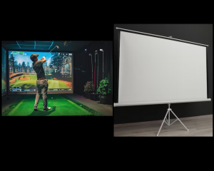 Transform Your Space: Setting Up a 120-inch Projector Screen and Golf Impact Screens