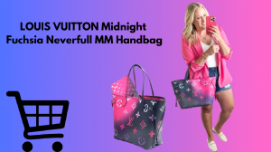 LOUIS VUITTON Midnight Fuchsia Neverfull MM Handbag