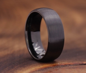 Discover the Bold Elegance of Men's Black Tungsten Wedding Bands