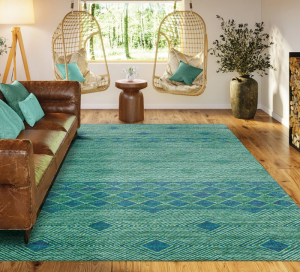 Green Area Rugs for Living Rooms: Combining Comfort and Style