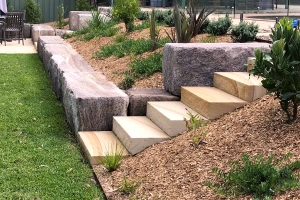 Build Lasting Elegance with Sandstone Block Retaining Walls