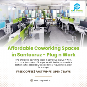 Affordable Coworking Spaces in Santacruz - Plug n Work