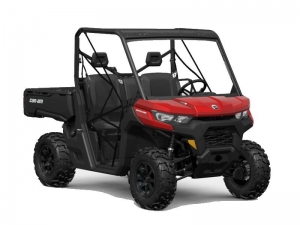 The 2024 Can-Am® Defender DPS HD9 Fiery Red: A New Standard in Utility Side-by-Sides