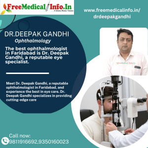 Top Eye Specialist: Dr. Deepak Gandhi, Your Trusted Ophthalmologist in Faridabad