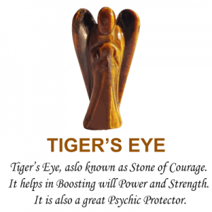 Tiger Eye Stone Angel: A Guardian of Strength and Clarity