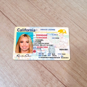 Editable blank California Driver's License Template | TemplatesPSD