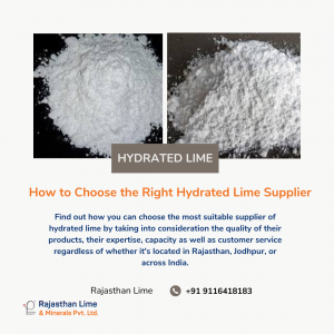 How to Choose the Right Hydrated Lime Supplier