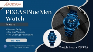 PEGAS Blue Men Watch