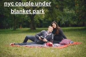 The Magic of Cozy Moments: nyc couple under blanket park