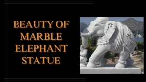 Marble Elephant Statue