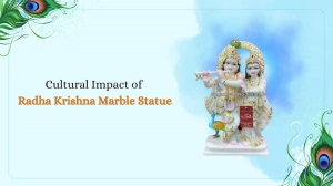 Radha Krishna Marble Statue