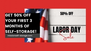 Labor Day Sale: Get 50% Off Your First 3 Months of Self Storage