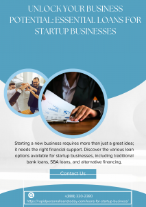 Unlock Your Business Potential: Essential Loans for Startup Businesses