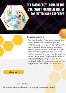 Pet Emergency Loans in the USA: Swift Financial Relief for Veterinary Expenses