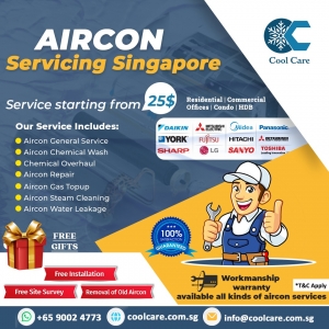 What are the type of aircon services and it's usages 