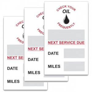 The Importance of Custom Oil Change Stickers for Your Auto Business