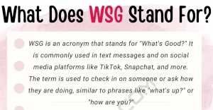 What Does WSG Mean? Understanding the Trending Slang and Its Use