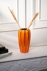 The Timeless Elegance of the Orange Stripes Vase