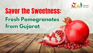 Savor the Sweetness: Fresh Pomegranates from Gujarat 