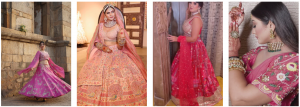 Pink Bridal Lehenga for Women from Odhni