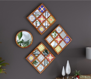 Enhance Your Space with Elegant Wall Mirror from Wooden Street